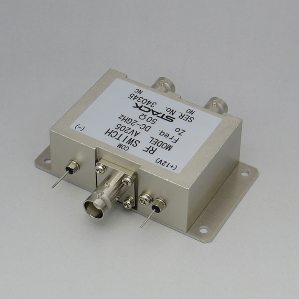 AV205シリーズ - （同軸切換器｜BNC型）：高性能同軸2切換器(DC12V駆動